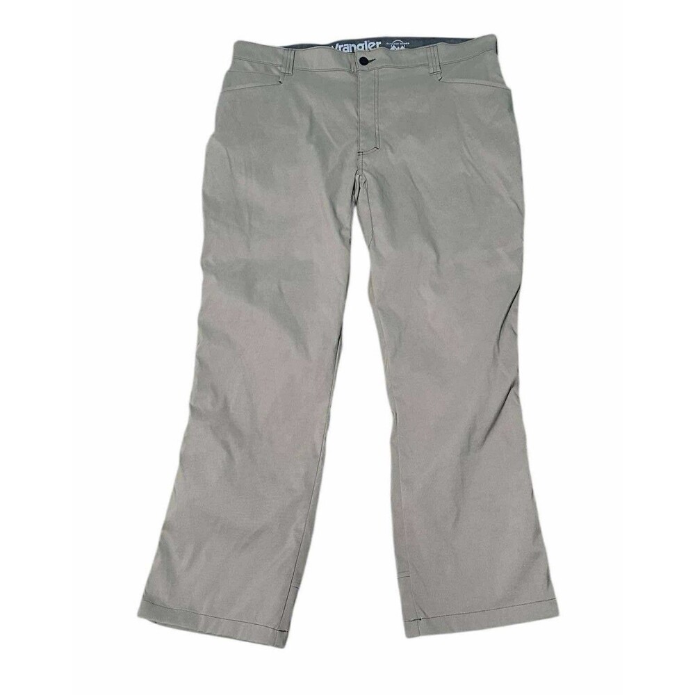 Wrangler Mens 40x30 Beige Outdoor Pants Tech Terrain Stretch Hiking EUC